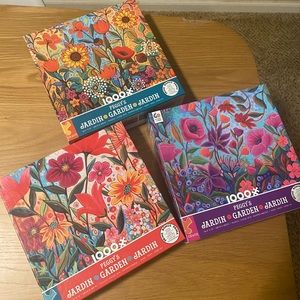 3x Jigsaw Puzzles 1000pc